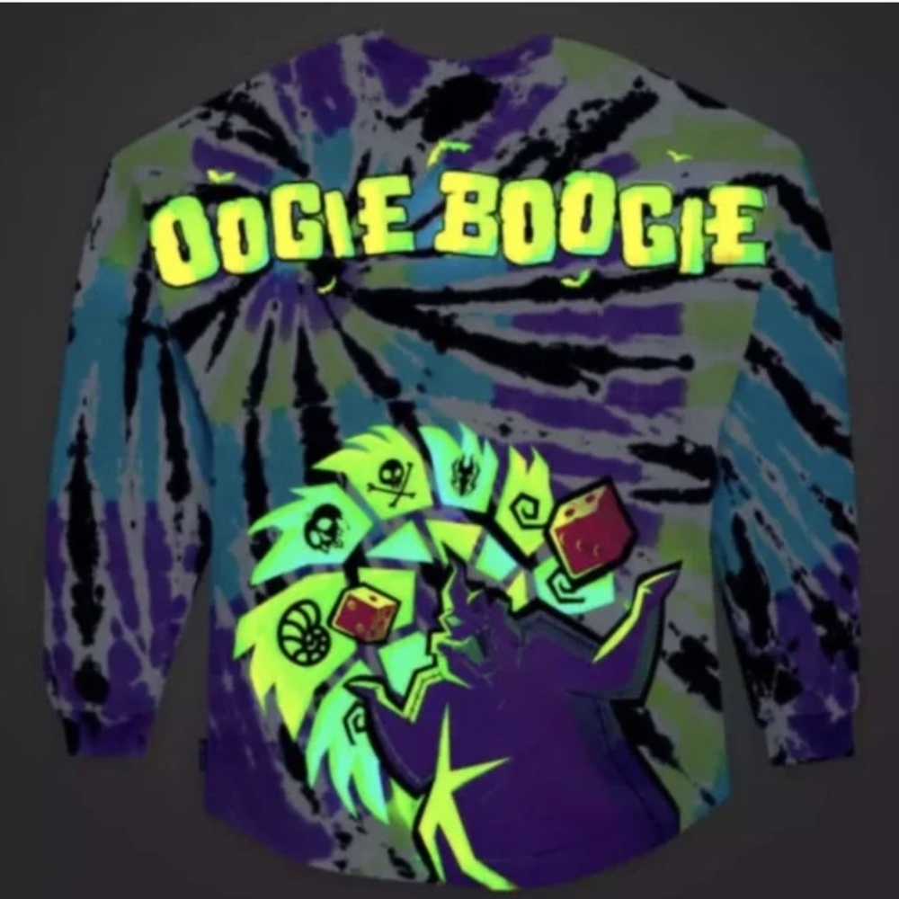 **MAKE AN OFFER! Disney GLOW IN DARK Oogie Boogie Spirit Jersey Tie Dye